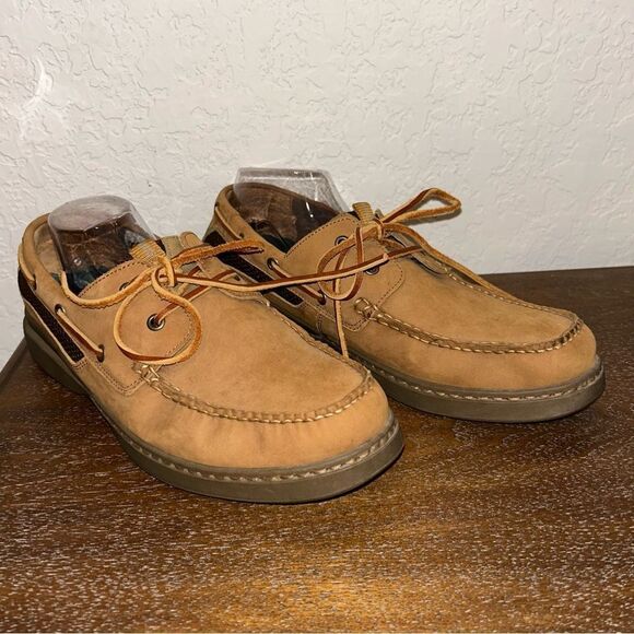 Bass Turnbuckle Slip On Lace Up Boat Loafer Shoes - Picture 2 of 11